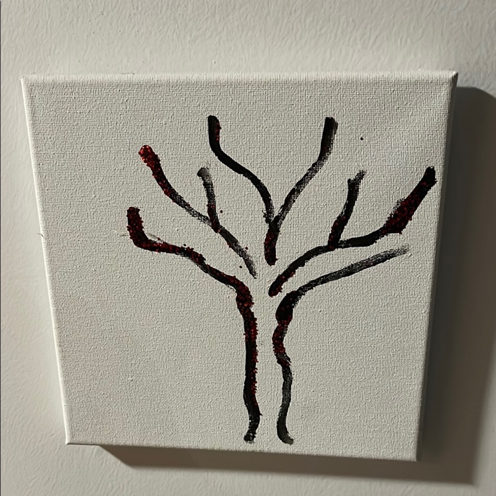 Abstract Tree Canvas Art